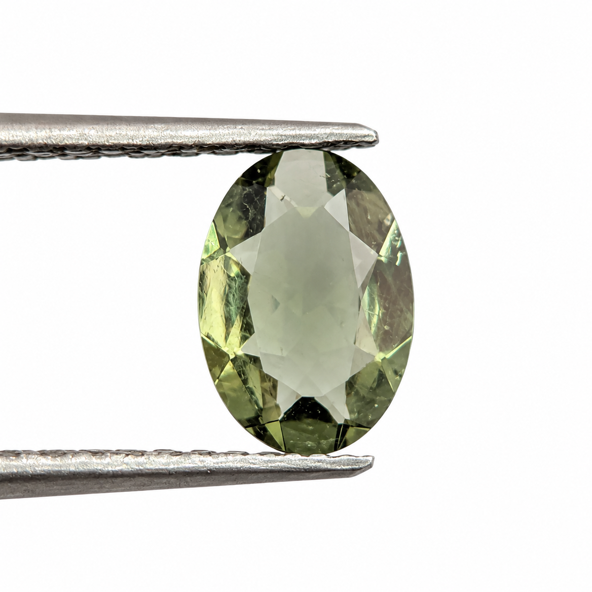 Moldavita Facetada Ovalada 7 x 5 mm