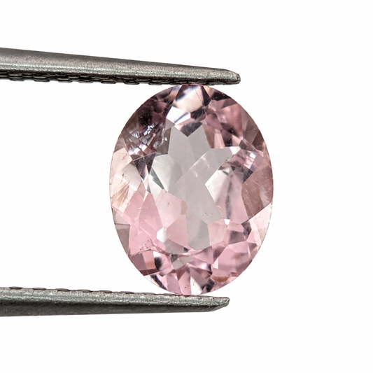 Morganita Facetada Ovalada 8 x 5.6 mm