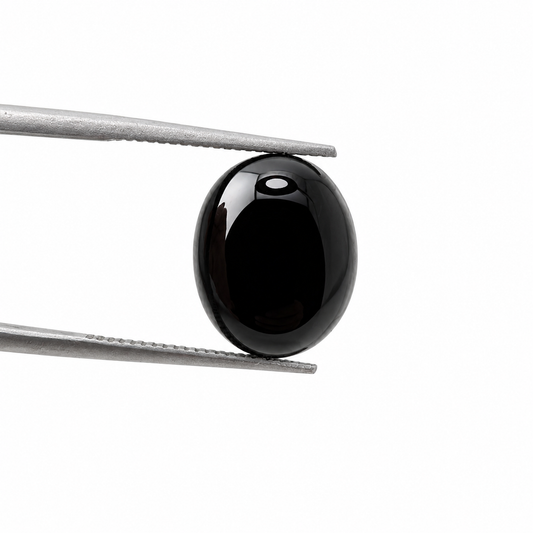 Ónix Negro Cabuchón Ovalado 10 x 8 mm