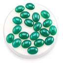 Ónix Verde Cabuchon Ovalado 6 mm x 8 mm