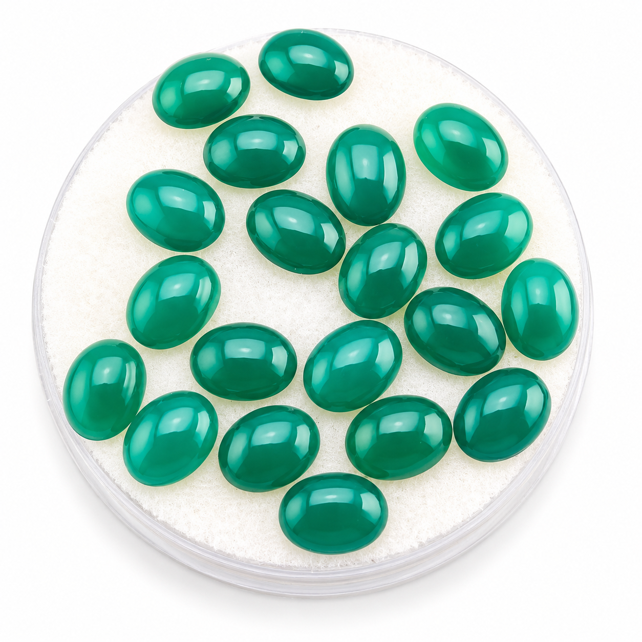 Ónix Verde Cabuchón Ovalado 8 mm x 6 mm