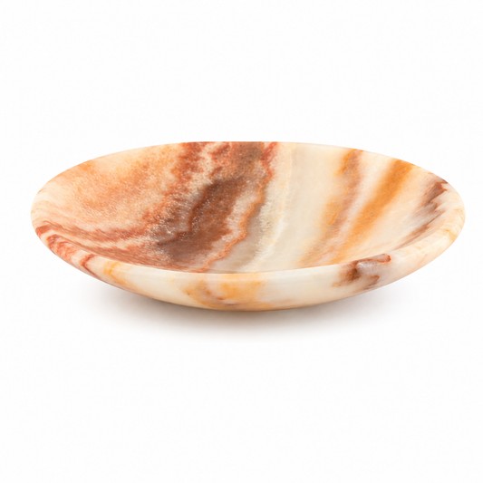 Plato de Ónix de Marruecos redondo ~12 cm