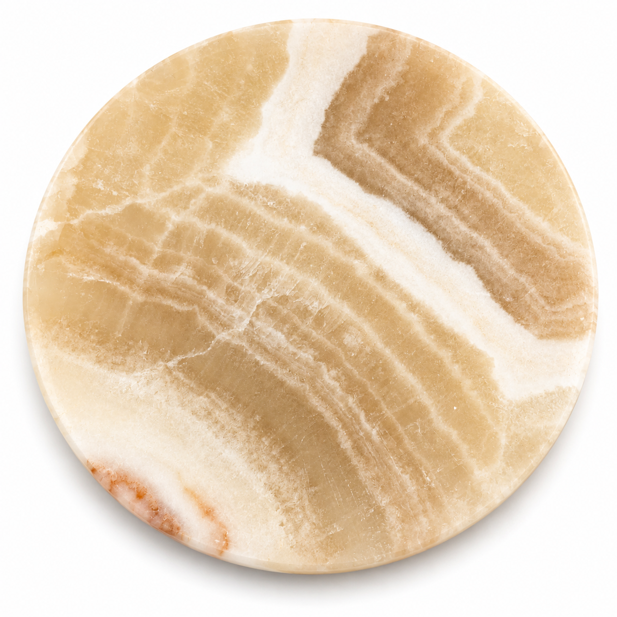 Plato de Ónix de Marruecos redondo 10 cm