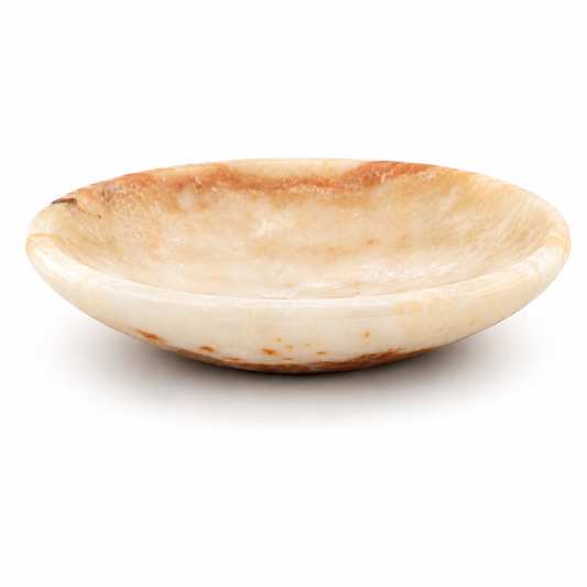 Plato de Ónix de Marruecos redondo ~12 cm