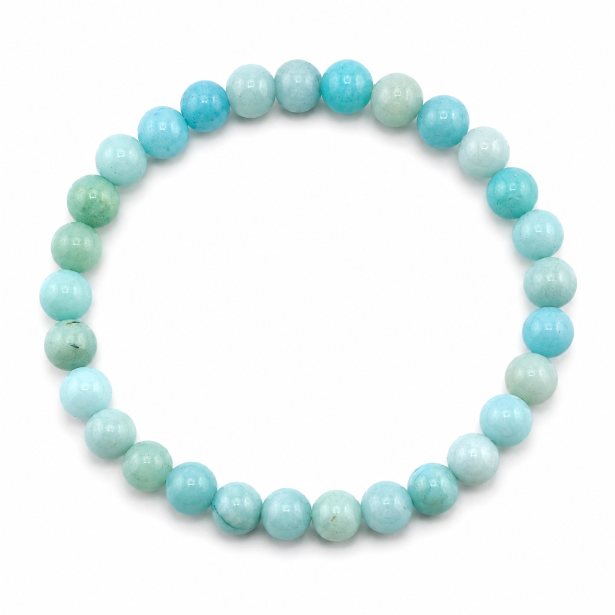 Pulsera Elástica de Amazonita