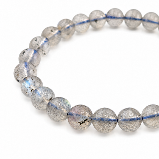 Pulsera Elástica de Labradorita 7 mm