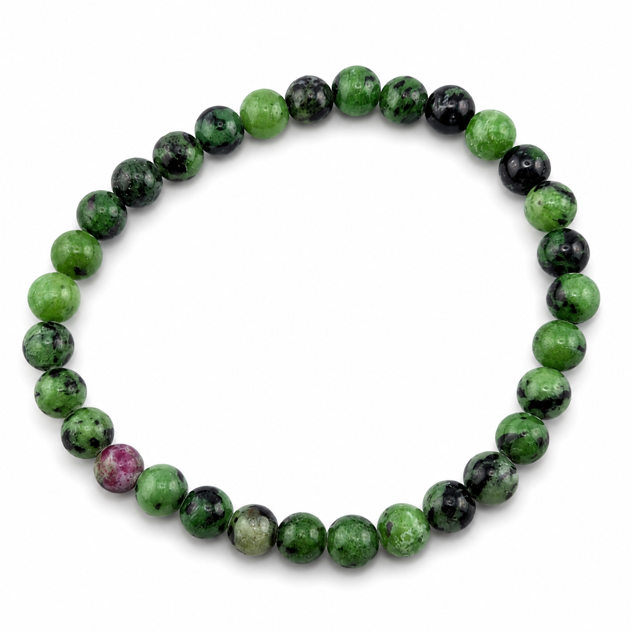Pulsera Elástica de Zoicita rubi