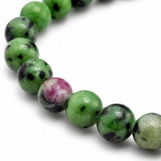 Pulsera Elástica de Zoicita rubi