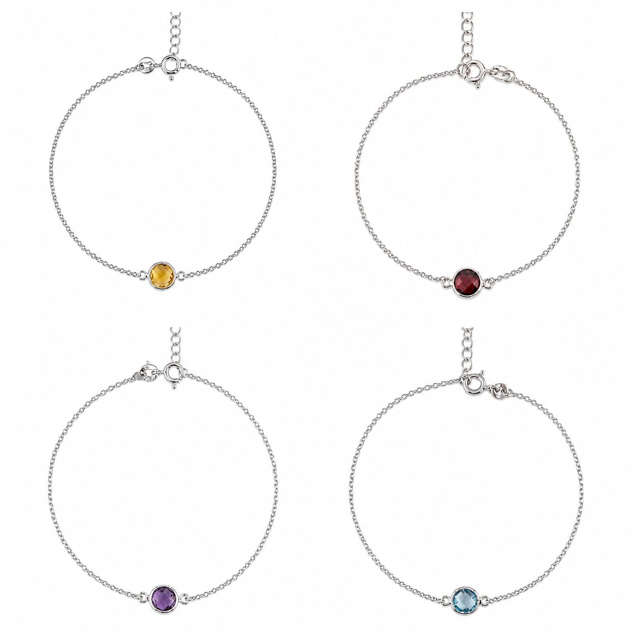 Pulsera de plata 925 con baño de rodio