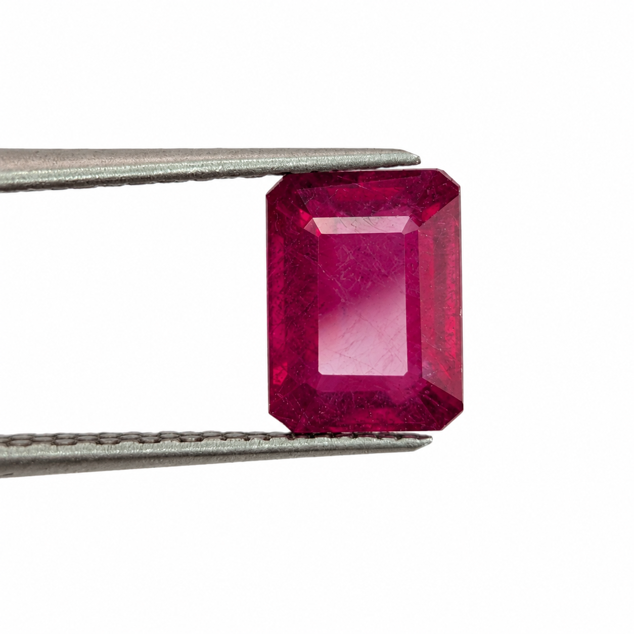 Rubí Facetado Esmeralda 8 x 6 mm