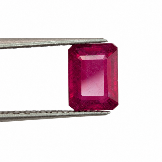 Rubí Facetado Esmeralda 8 x 6 mm