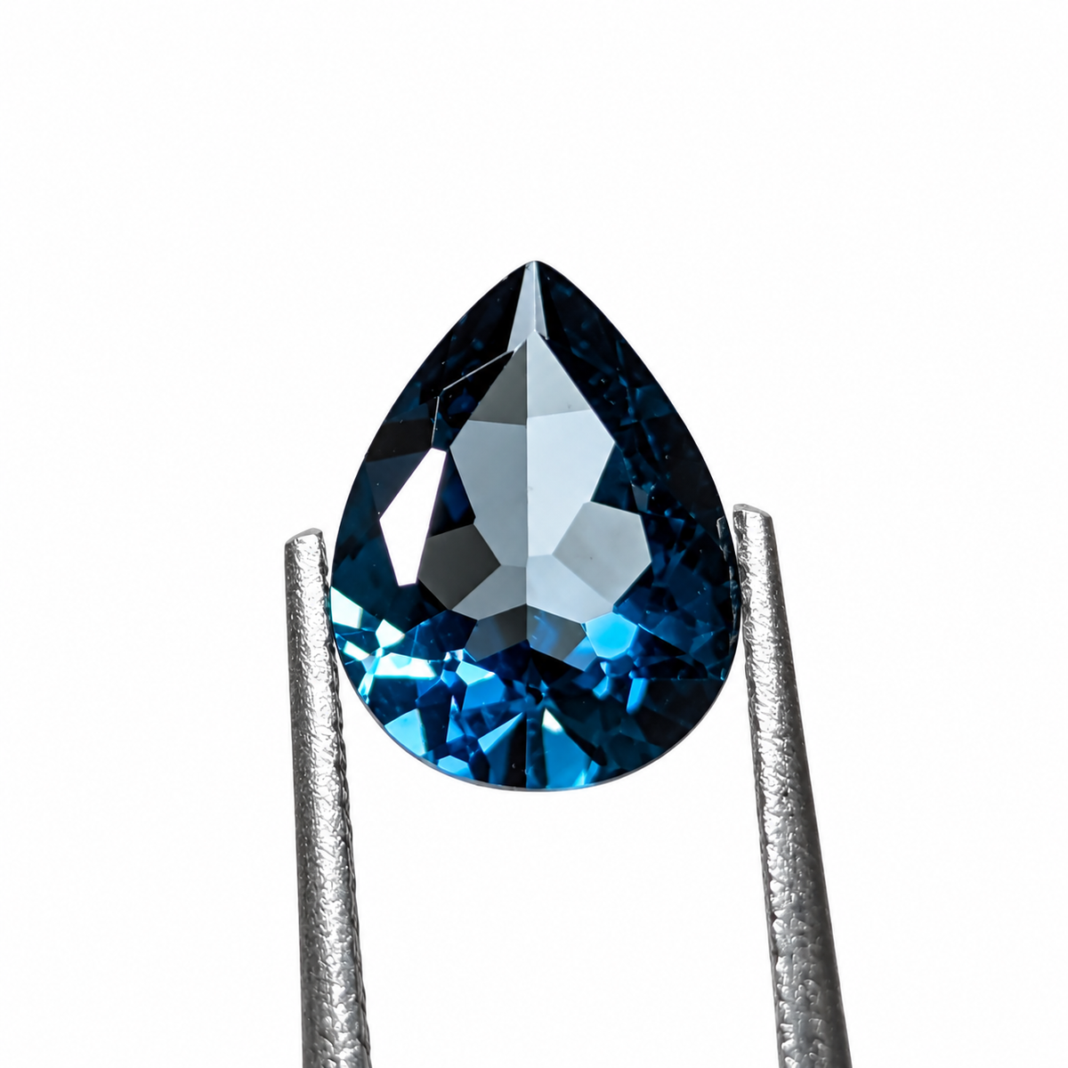 Topacio Azul London Facetado Gota 8 x 6 mm