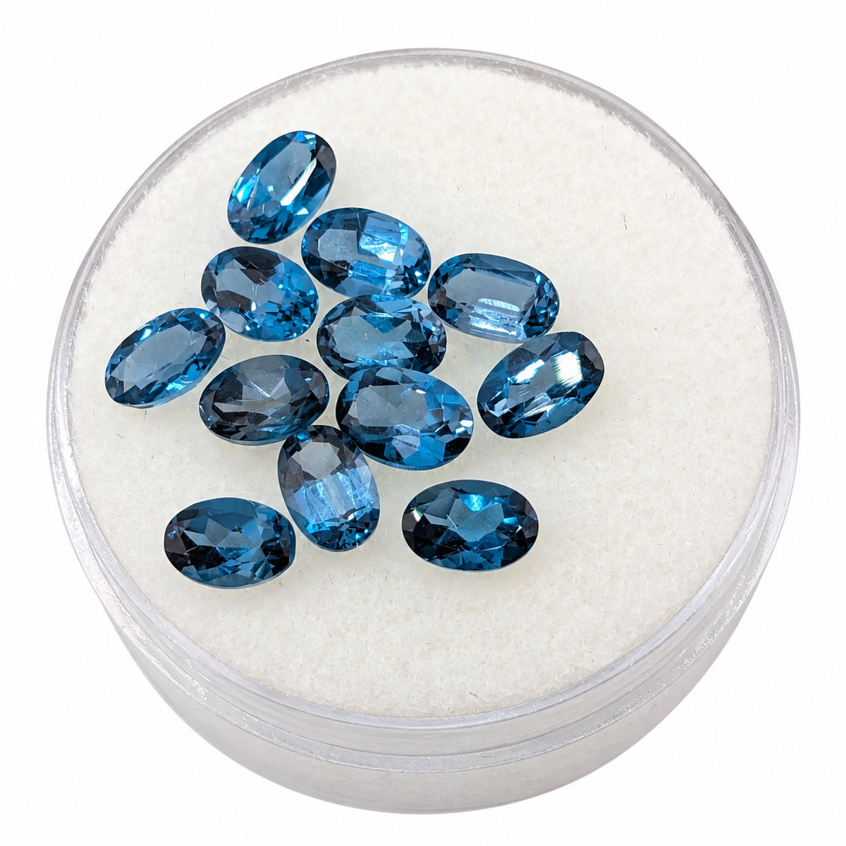 Topacio Azul London Facetado Ovalado 6 x 4 mm