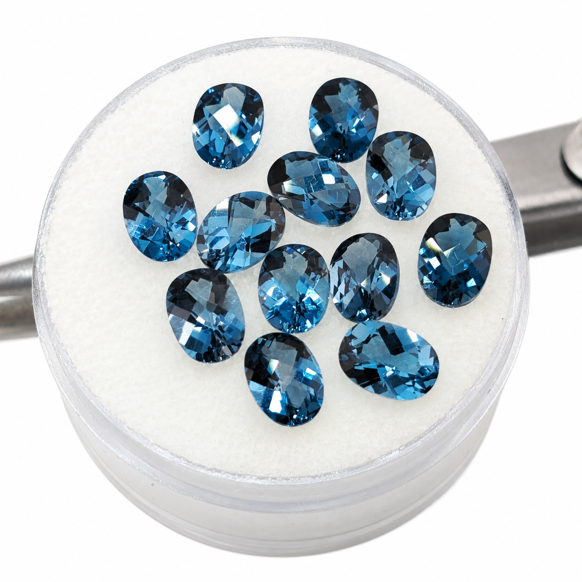 Topacio Azul London Facetado Ovalado 7 x 5 mm