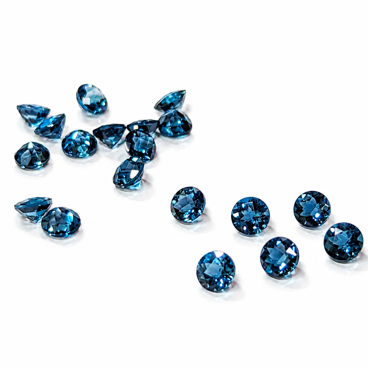 Topacio Azul London Facetado Redondo 5 mm