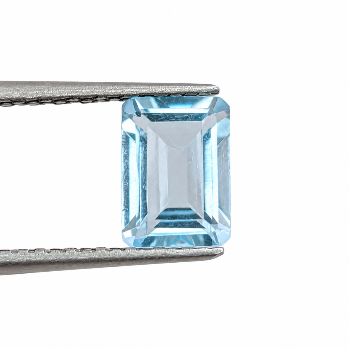 Topacio Sky Blue Facetado Esmeralda 7 x 5 mm