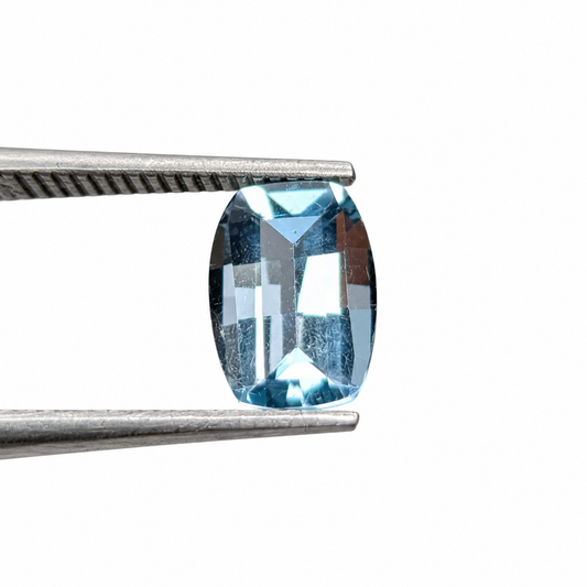 Topacio Sky Blue Facetado Rectangular 8 x 6 mm