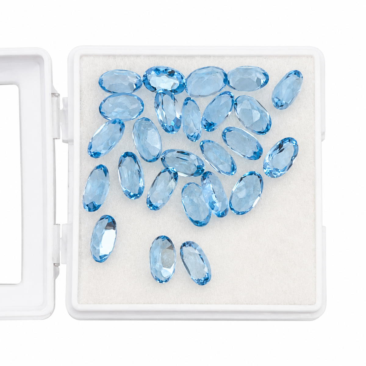 Topacio Swiss Blue Facetado Ovalado 5 x 3 mm
