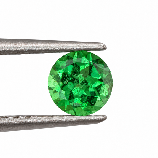 Tsavorita (Granate Verde) Facetada Redonda 3.5 mm
