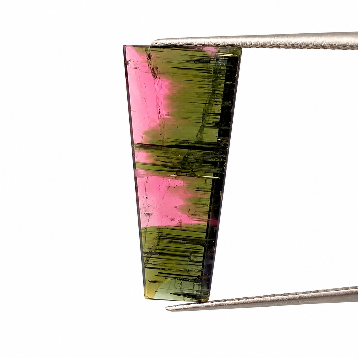 Turmalina Sandía Facetada Forma Libre 23 x 11 mm