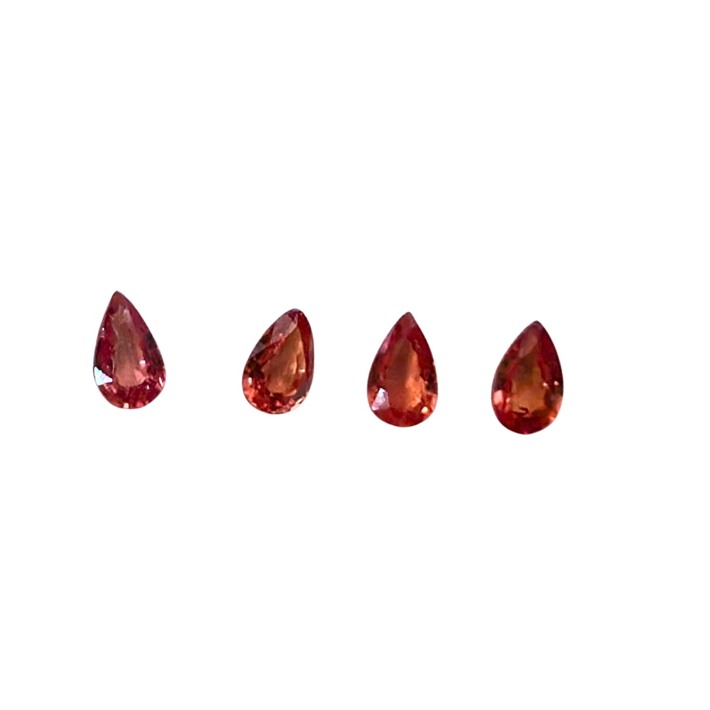 Zafiro Multicolor Facetado Gota 5 x 3  mm