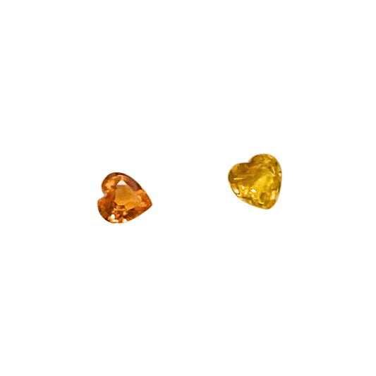 Zafiro Multicolor Facetado Corazón 3.5 mm