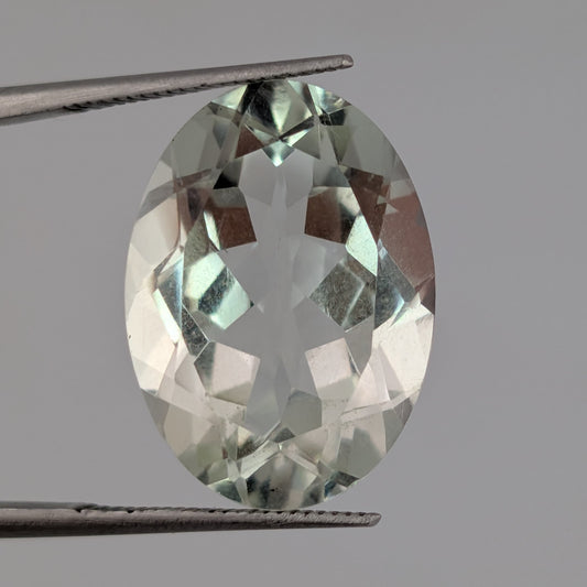 Prasiolita Facetado Ovalado 18 mm x 13 mm