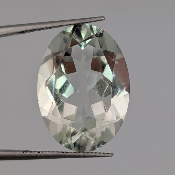 Prasiolita Facetado Ovalado 18 mm x 13 mm