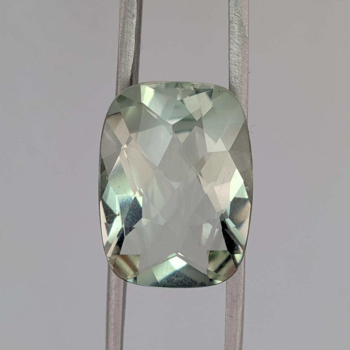 Prasiolita Facetado Rectángular 19 mm x 14 mm