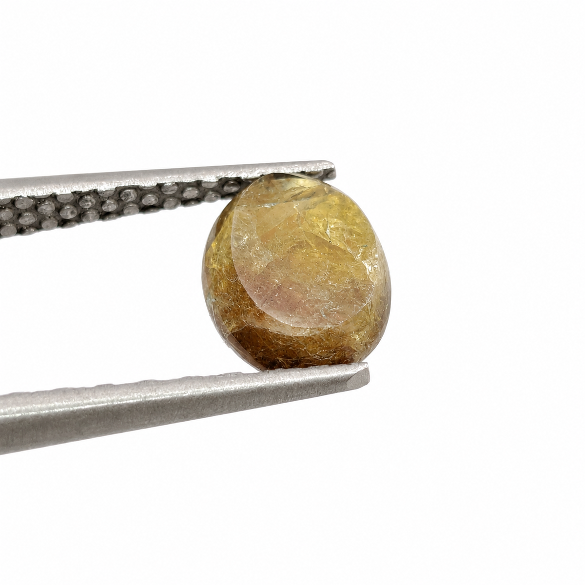 Zafiro Gold Sheen Facetado Ovalado 8 x 6 mm