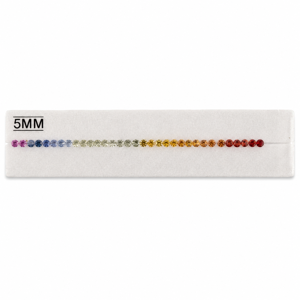 Zafiro Rainbow Facetado Redondo Set 2.5 mm