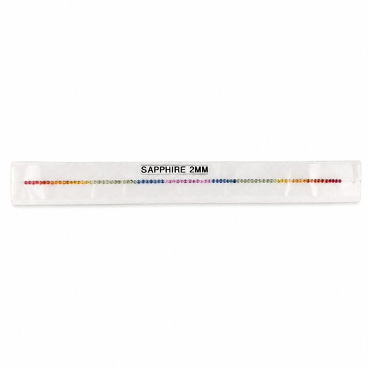 Zafiro Rainbow Facetado Redondo Lote 2 mm