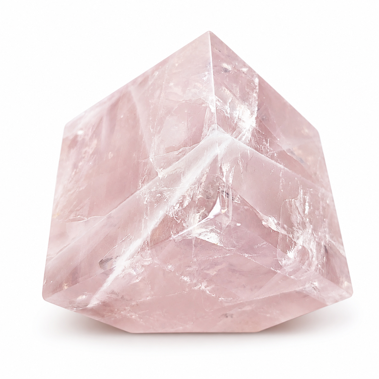 Cubo Cuarzo Rosa 7 cm