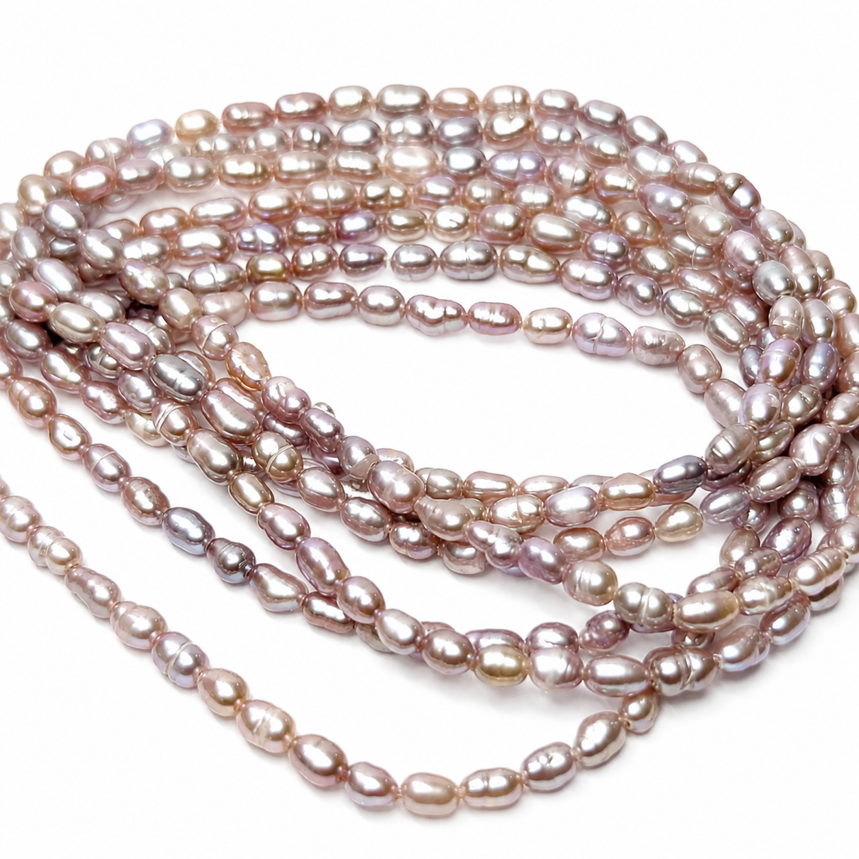 Tira de Perlas de Agua Dulce Rosa 39 cm