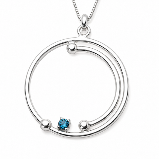Collar con Topacio Azul