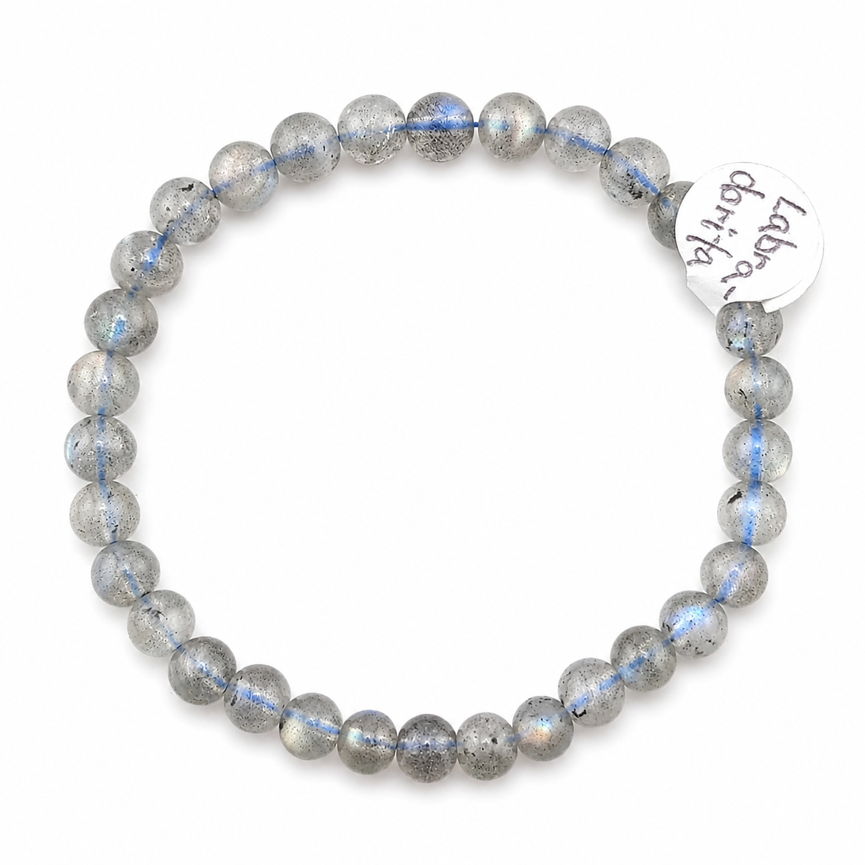 Pulsera Elástica de Labradorita 6 mm