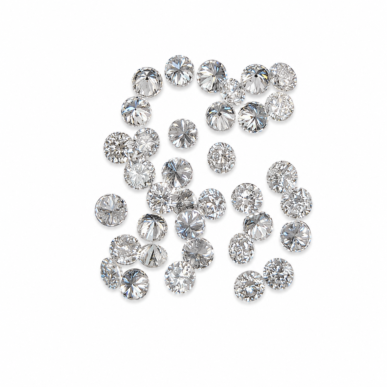 Diamante de Laboratorio 1.5 mm Facetado Redondo