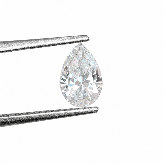 Diamante de Laboratorio Facetado Pera 6 x 4 mm