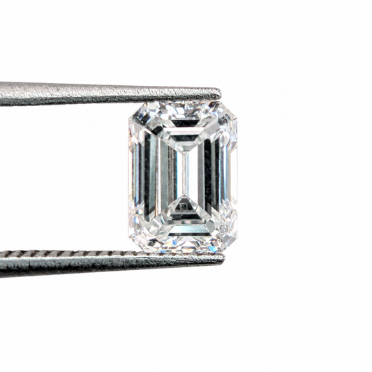 Diamante de Laboratorio 7 mm x 5 mm Esmeralda
