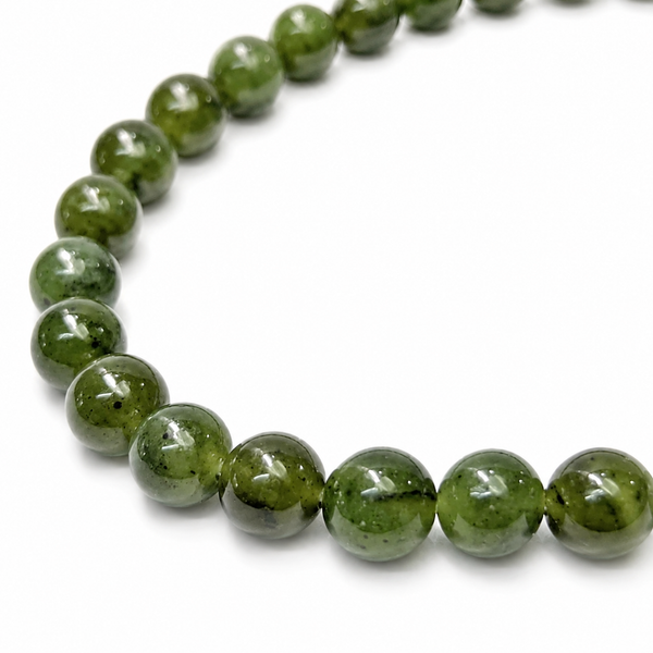 Pulsera Elástica de Jadeíta Burma 6 mm