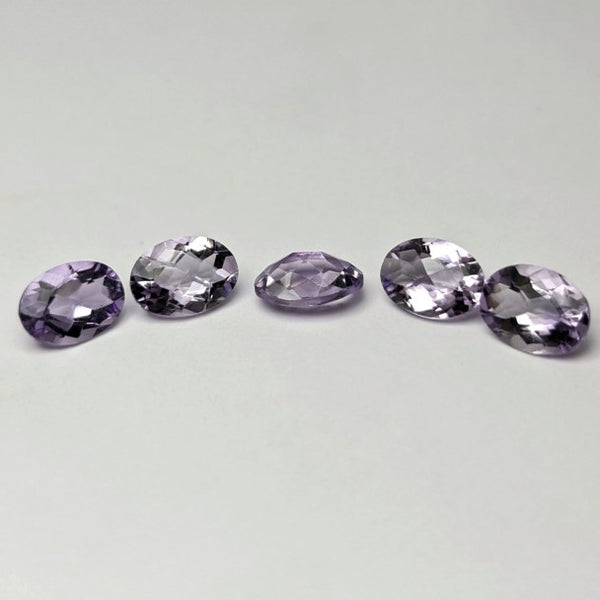 Amatista Lavanda Facetado Ovalado 7 mm x 5 mm