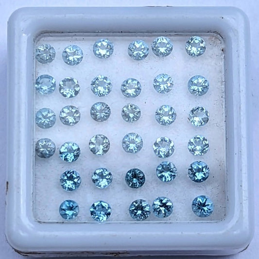 Aguamarina Redondo 2.5 mm