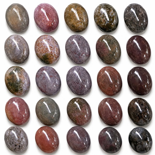 Blood stone heliotropo 8x10 mm