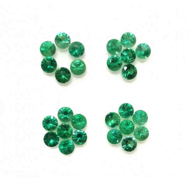 Esmeralda Facetada Redonda 2.6 mm AAA