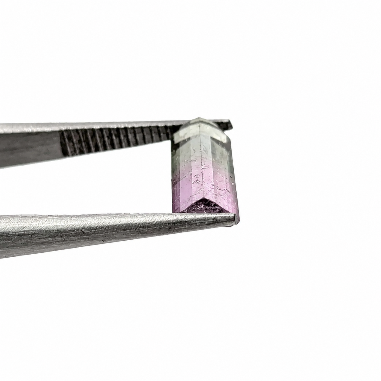 Turmalina Sandía Facetado Rectangular 4.6 mm x 11.6 mm