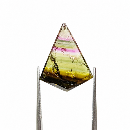 Turmalina Liddicoatita Rodajas Deltoide 17x13 mm