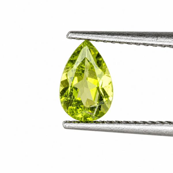 Peridoto Facetado Gota 4 mm x 6 mm