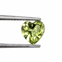 Peridoto Facetado Corazón 5 mm