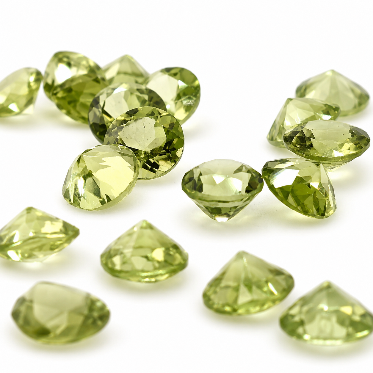 Peridoto Redondo Facetado 3.5 mm