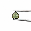 Turmalina Verde Facetado Corazón 4 mm